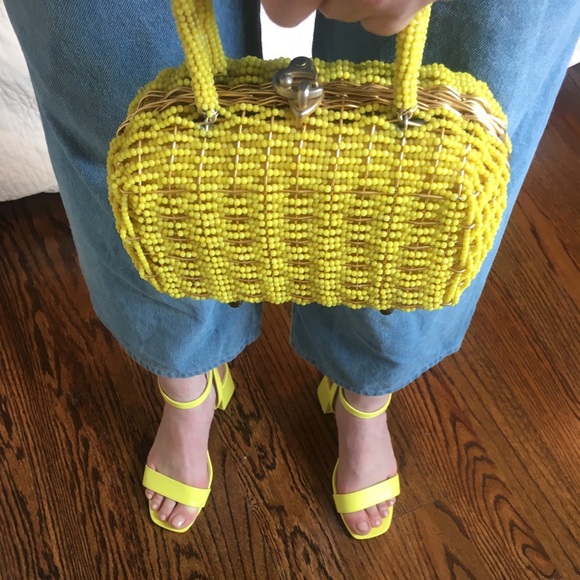 SOLD🚫VINTAGE Walborg 60s/70s Woven Beaded Mini Bag - Picture 2 of 6